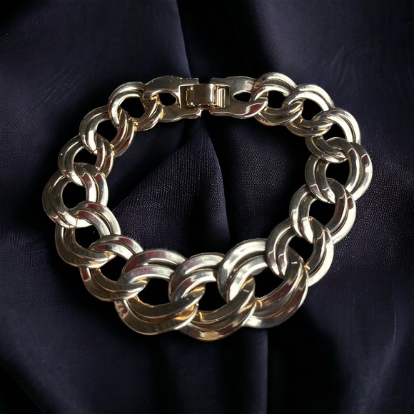 Vintage Jewelry - Vintage double link chain bracelet